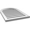 Ekena Millwork Round Top Surface Mount PVC Gable Vent: Functional, w/ 2"W x 1-1/2"P Brickmould Frame, 20"W x 30"H GVPRT20X3002SF - alternate 4